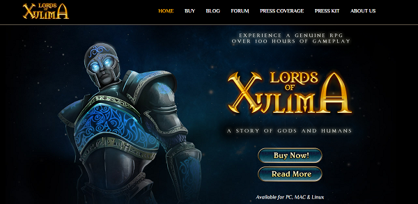 Lords of Xulima has a New Website