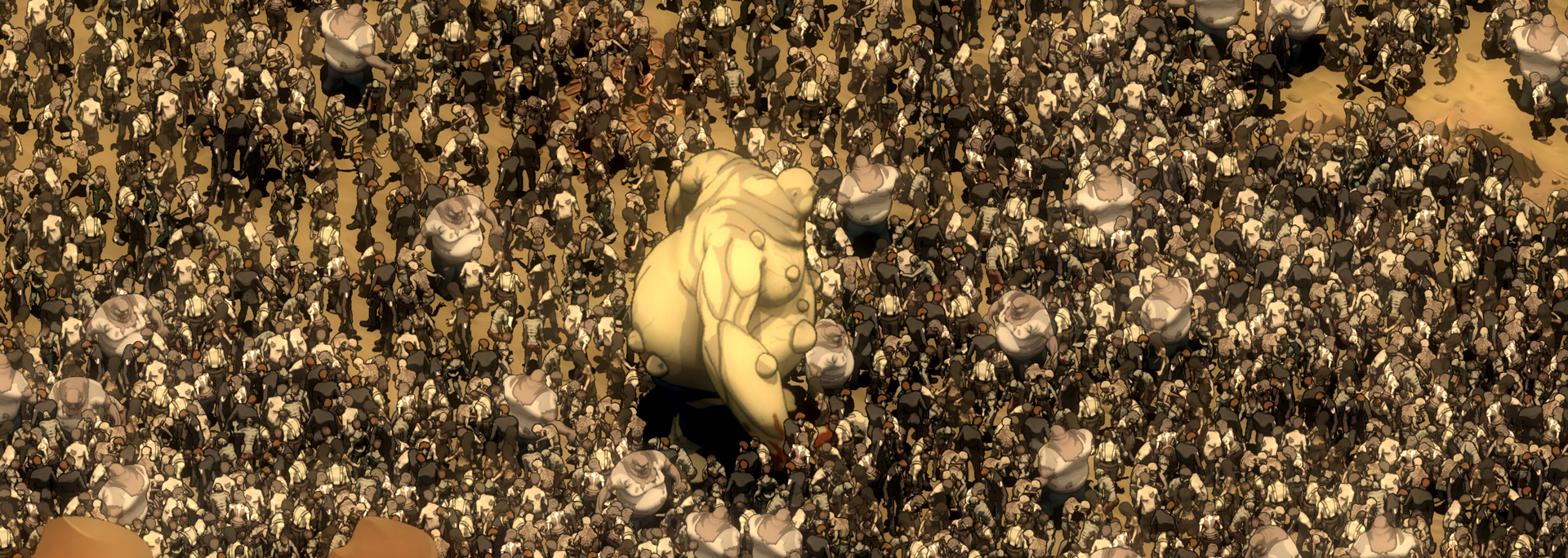 Infected Giant in Zombie Swarm